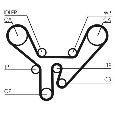 Cinghia dentata - CT727 CONTINENTAL CTAM