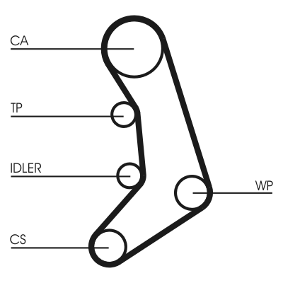 Cinghia dentata - CT758 CONTINENTAL CTAM