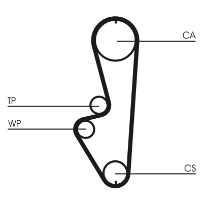 Timing Belt - CT765 CONTINENTAL CTAM