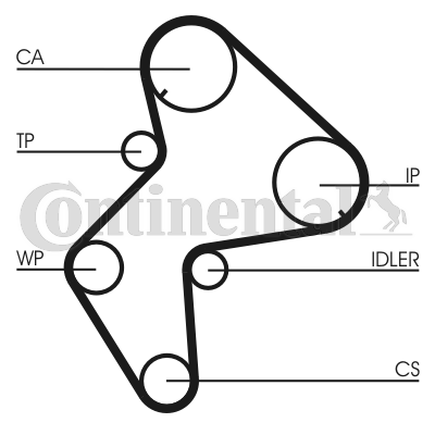 Timing Belt - CT775 CONTINENTAL CTAM
