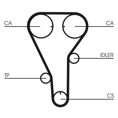 Timing Belt - CT787 CONTINENTAL CTAM