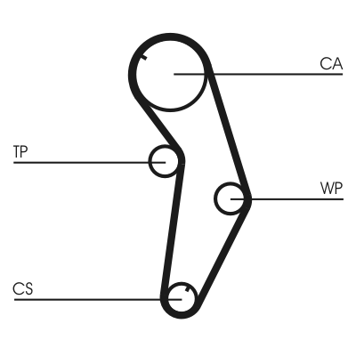 Timing Belt - CT821 CONTINENTAL CTAM