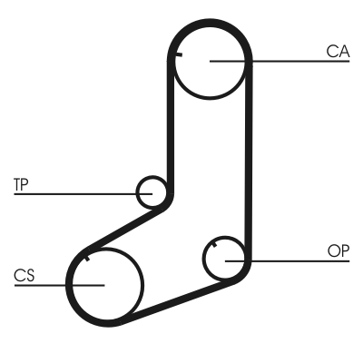Timing Belt - CT825 CONTINENTAL CTAM