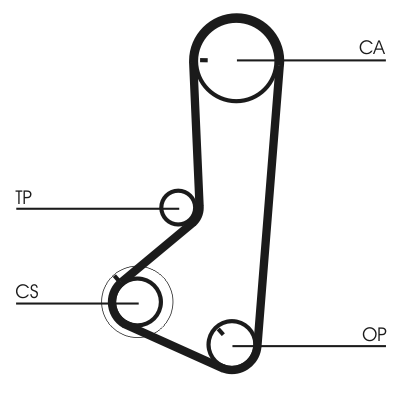 Timing Belt - CT836 CONTINENTAL CTAM