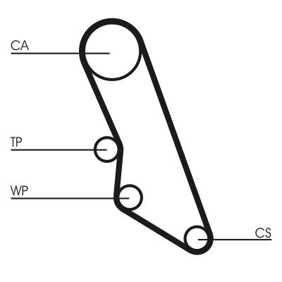 paskirstymo diržas - CT865 CONTINENTAL CTAM