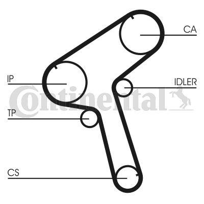 Timing Belt - CT917 CONTINENTAL CTAM