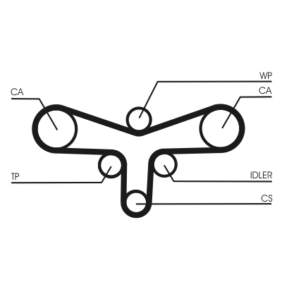 Timing Belt Set - CT920K2 CONTINENTAL CTAM