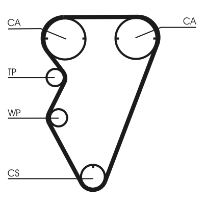 Kit cinghie dentate - CT929K2 CONTINENTAL CTAM