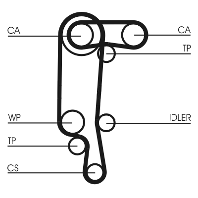 Timing Belt - CT957(SET) CONTINENTAL CTAM