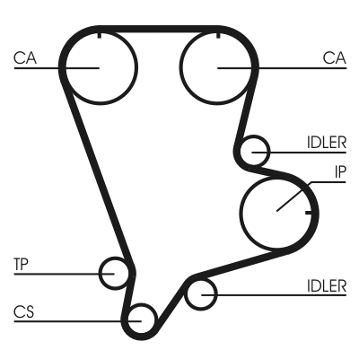 Cinghia dentata - CT993 CONTINENTAL CTAM