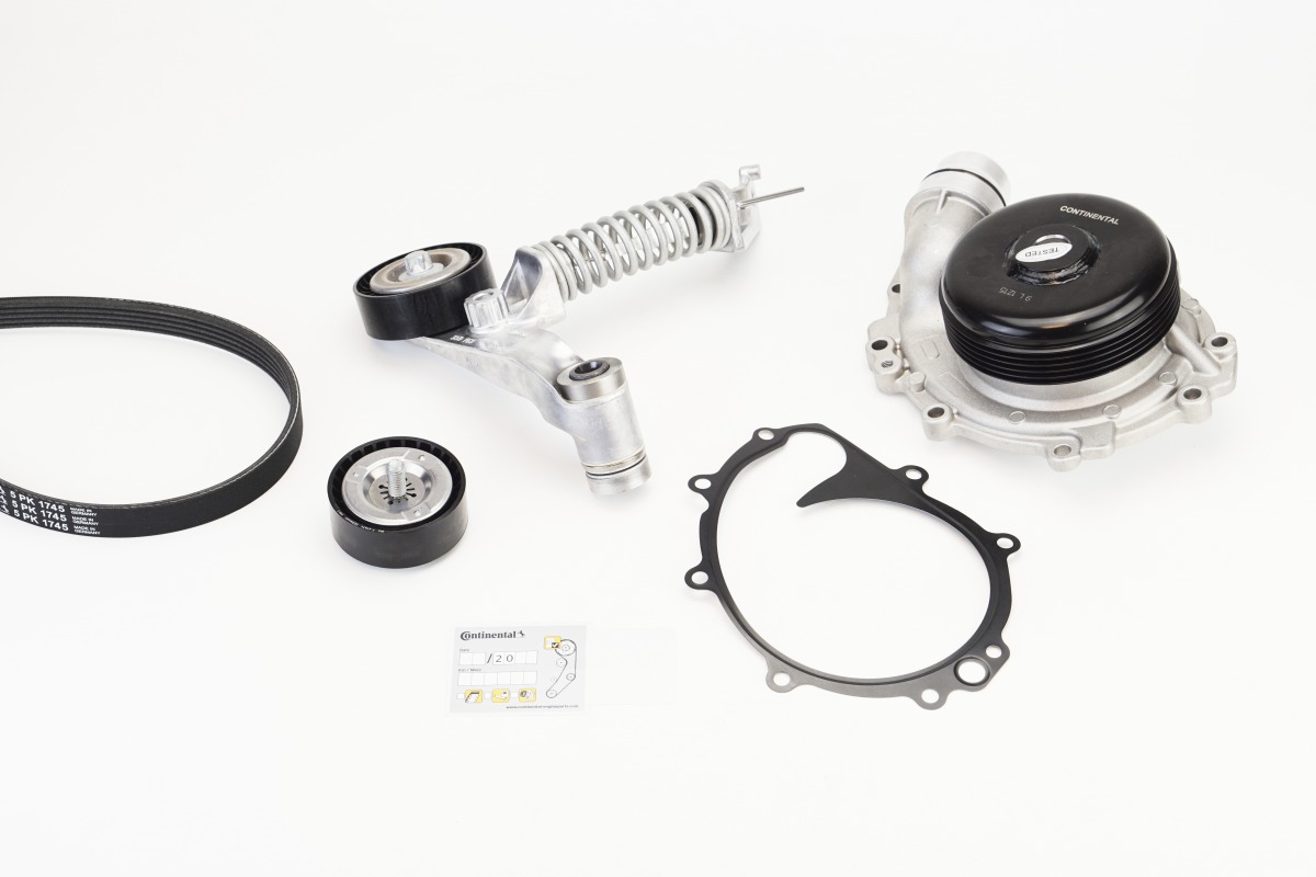 Water Pump + V-Ribbed Belt Set - 5PK1745WP1 CONTINENTAL CTAM