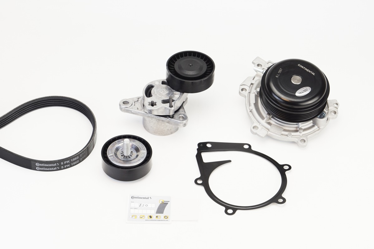 Water Pump + V-Ribbed Belt Set - 5PK1960WP1 CONTINENTAL CTAM