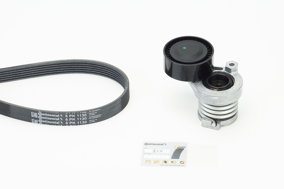 V formos rumbuotas diržas, komplektas - 6PK1130K4 CONTINENTAL CTAM