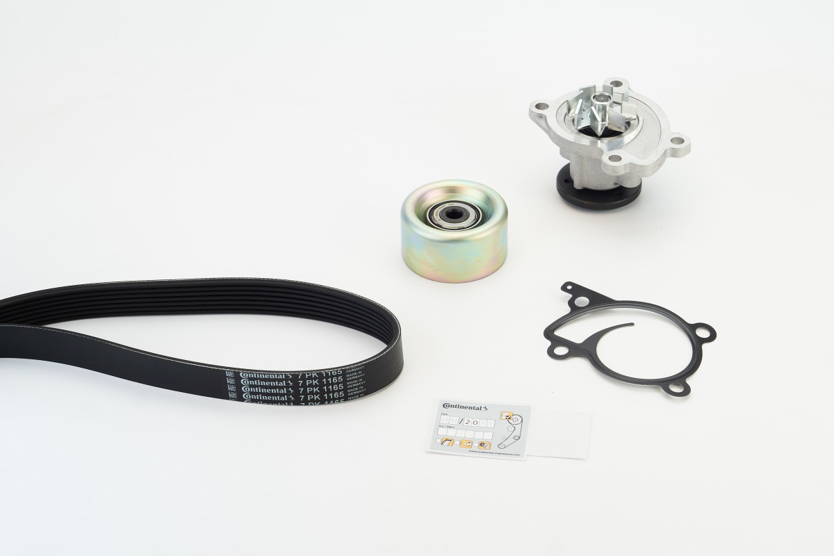 Water Pump + V-Ribbed Belt Set - 7PK1165WP1 CONTINENTAL CTAM