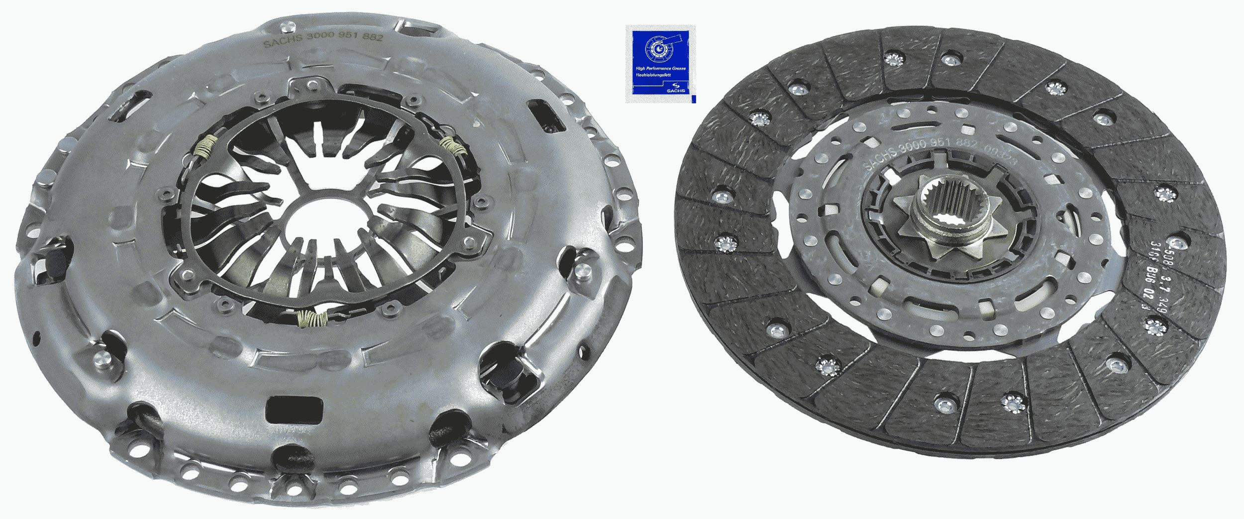 Clutch Kit - 3000 951 882 SACHS