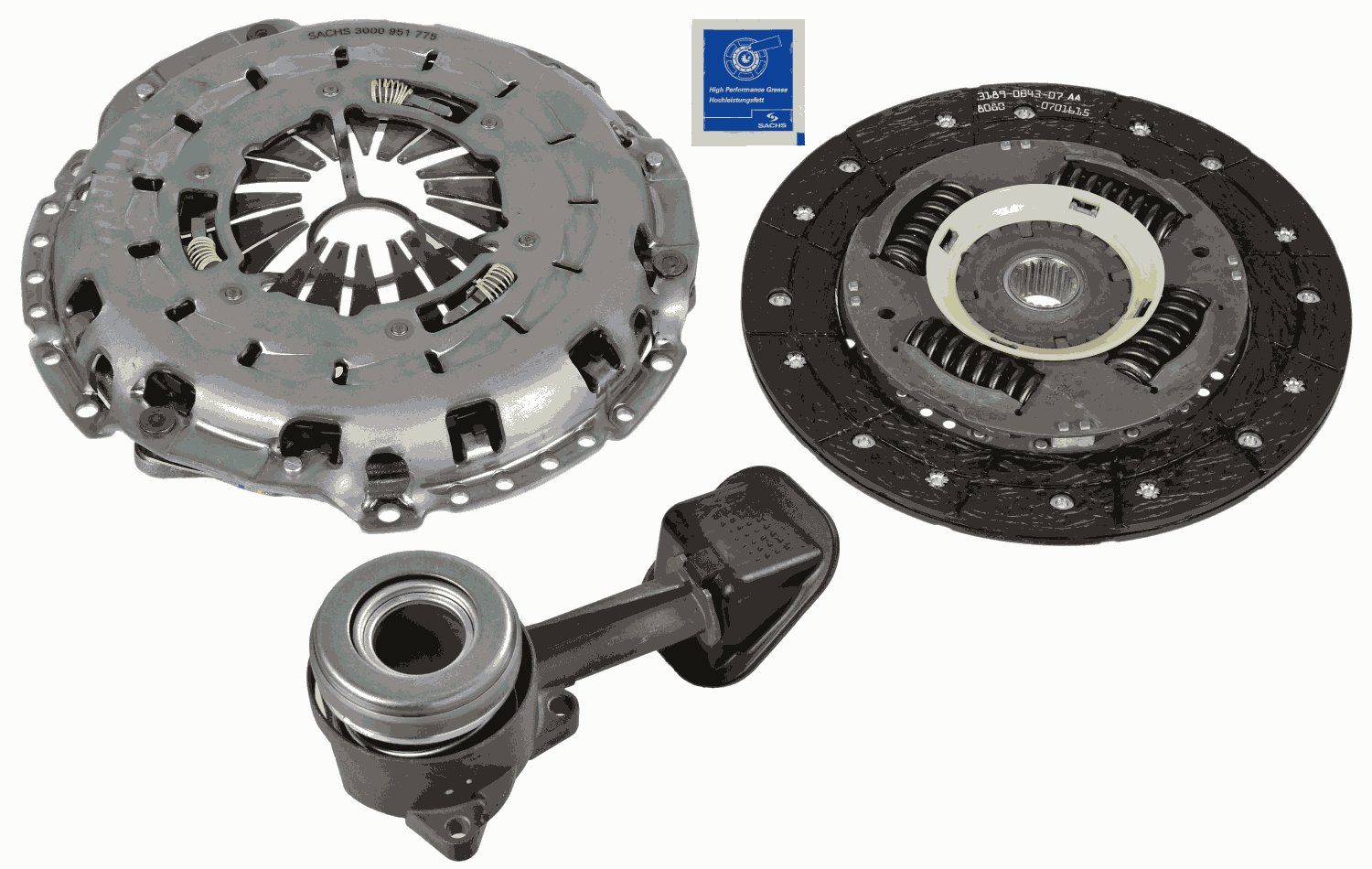 sankabos komplektas - 3000 990 395 SACHS