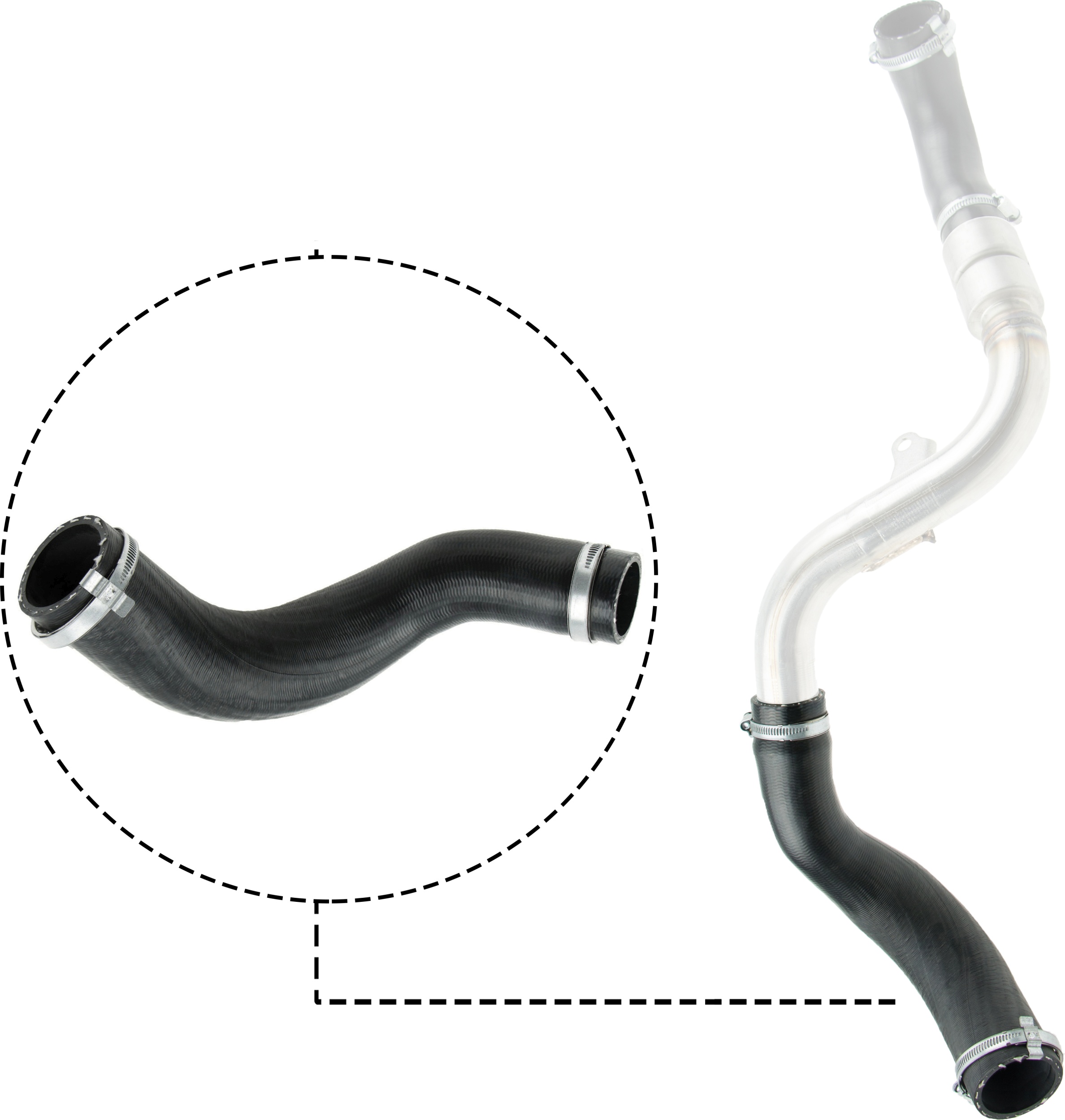 Charger Air Hose - 09-0662 GATES