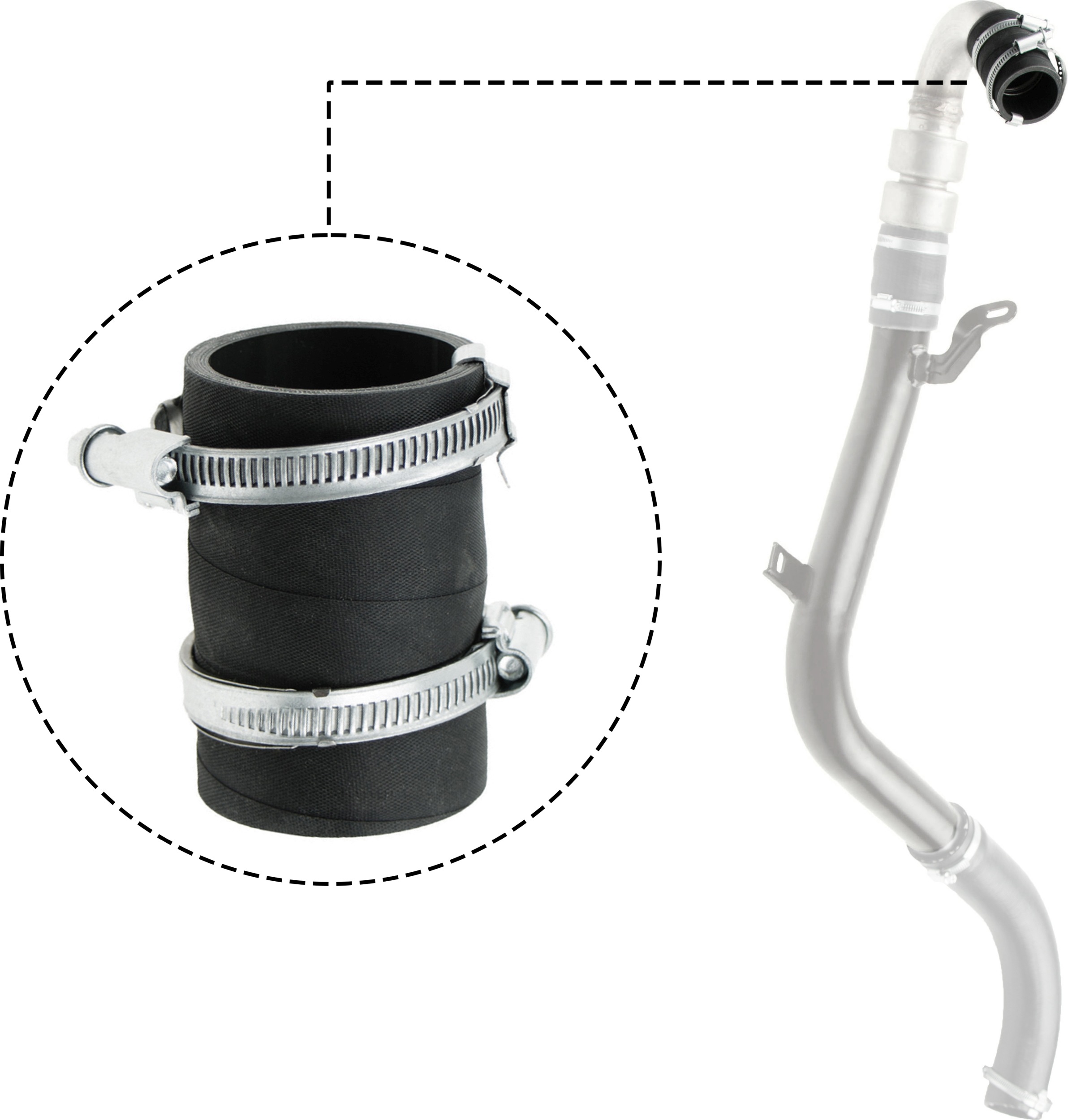 Charger Air Hose - 09-0663 GATES