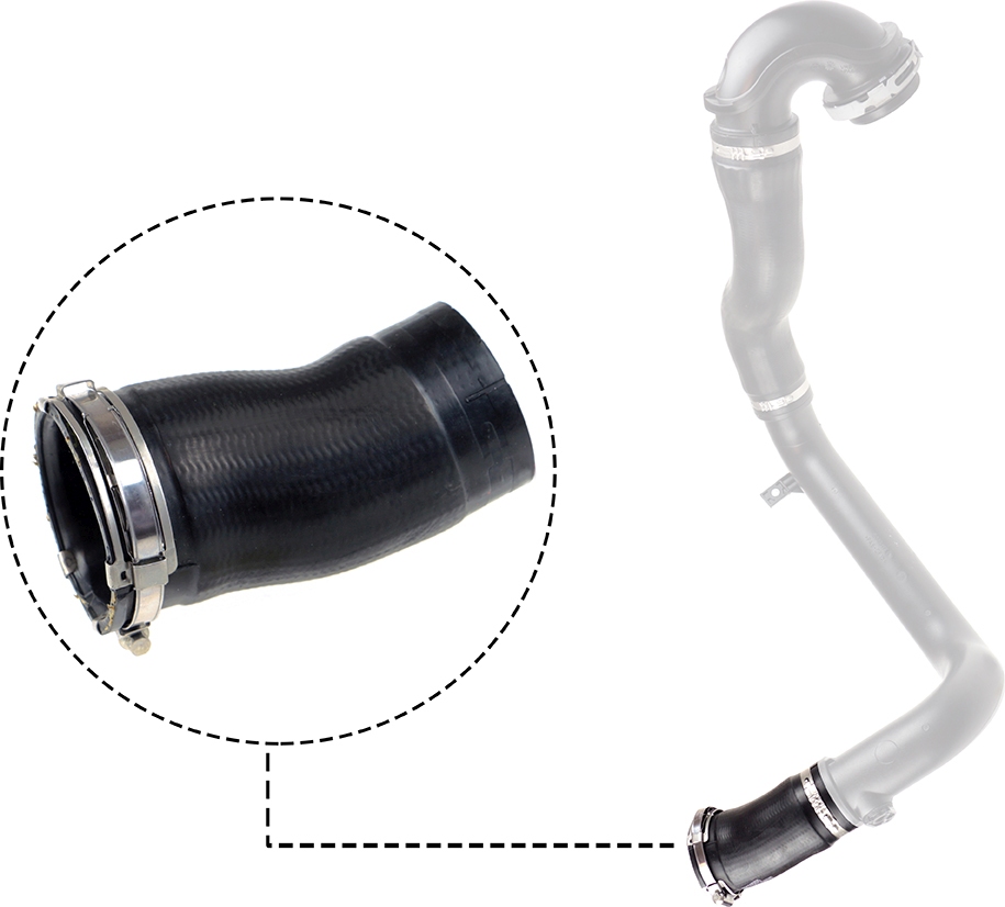 Charger Air Hose - 09-0698 GATES