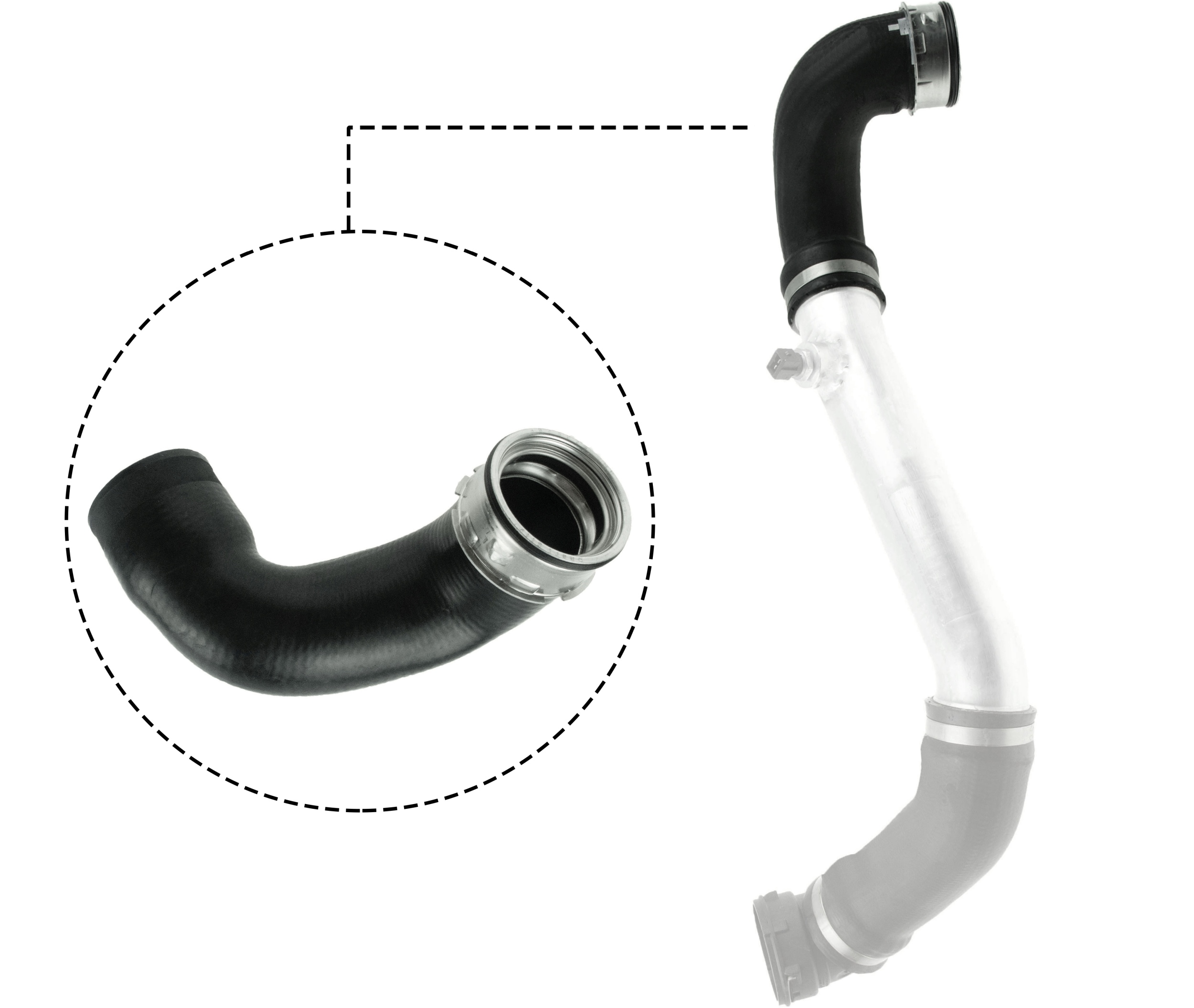 Charger Air Hose - 09-0713 GATES