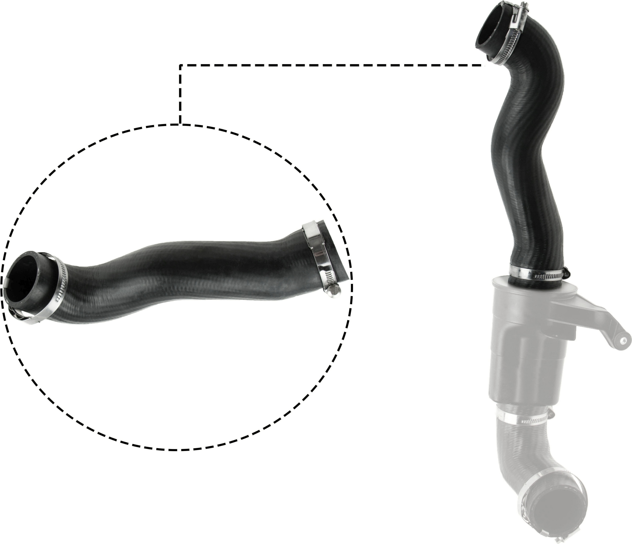 Charger Air Hose - 09-0718 GATES