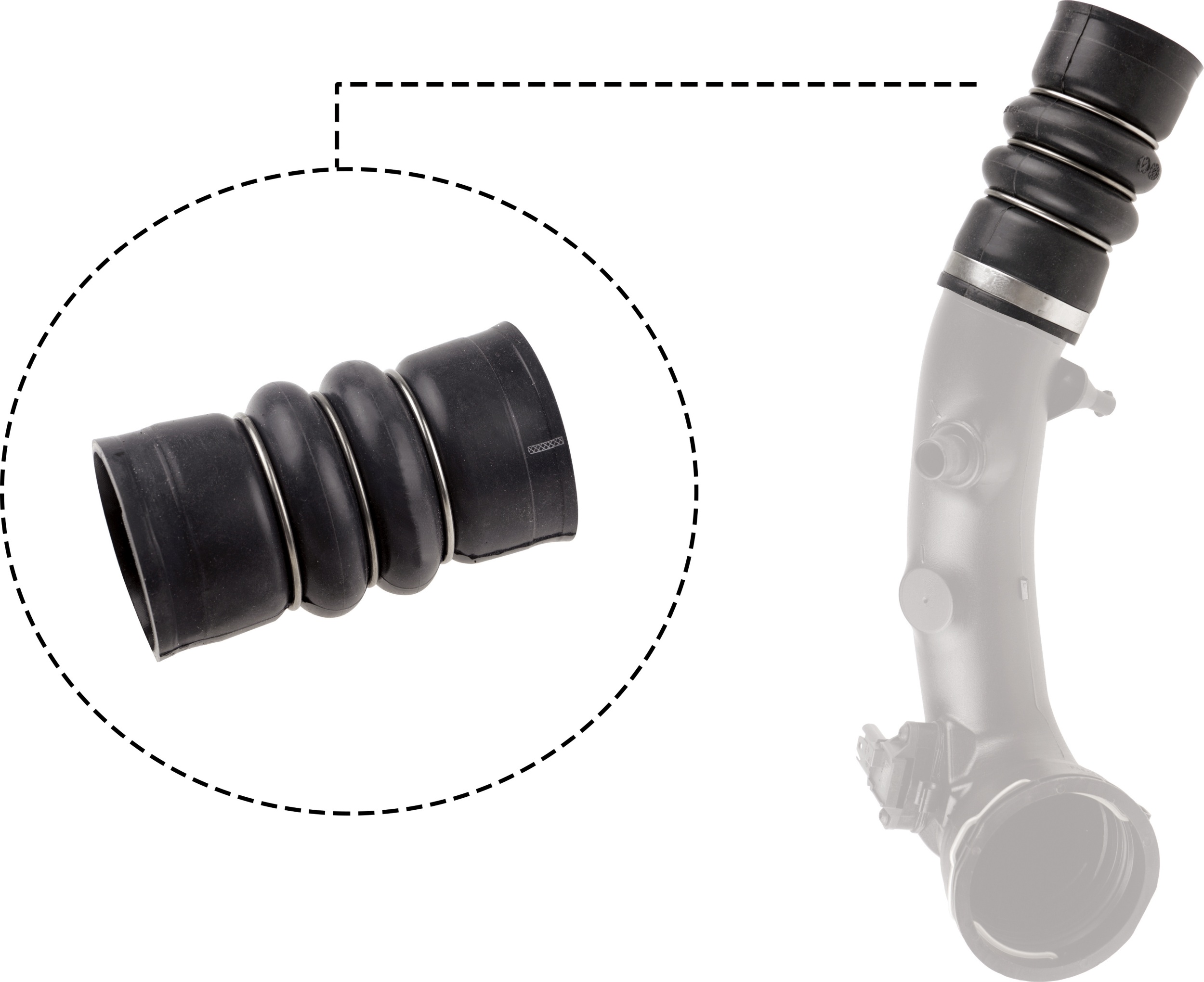Charger Air Hose - 09-0733 GATES