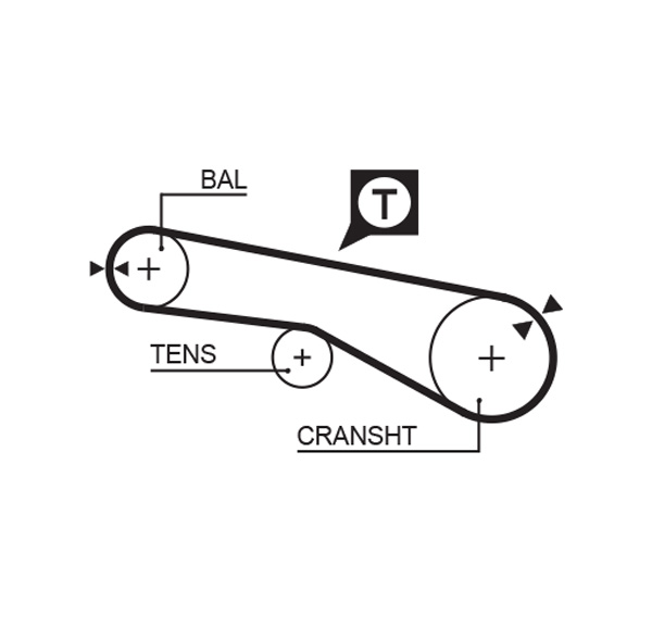 Timing Belt - 5074XS GATES