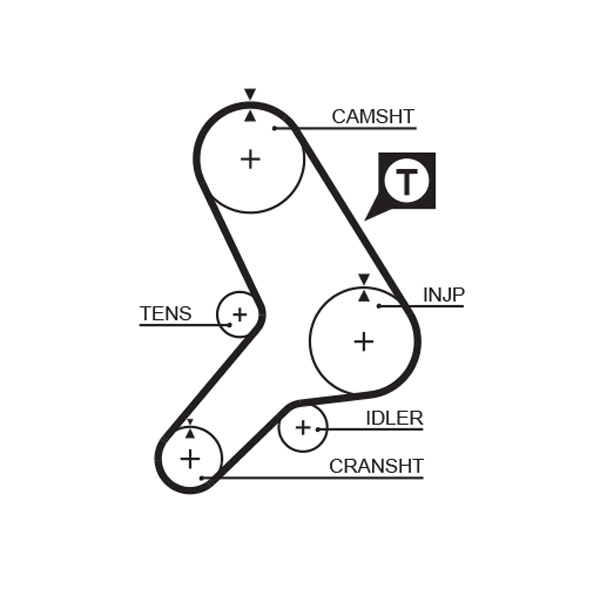 Timing Belt - 5180 GATES