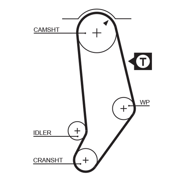 Timing Belt - 5245 GATES