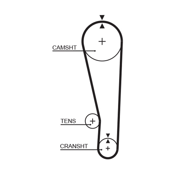 Timing Belt - 5268 GATES