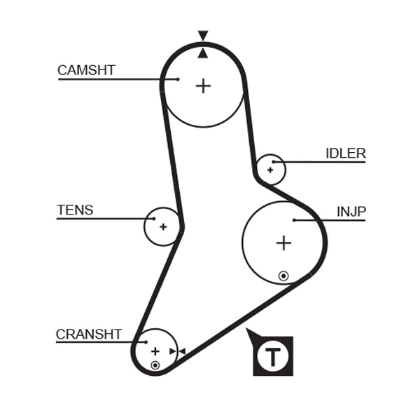 Timing Belt - 5335XS GATES
