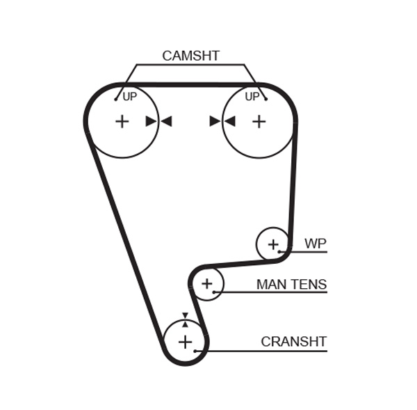 Timing Belt - 5348XS GATES
