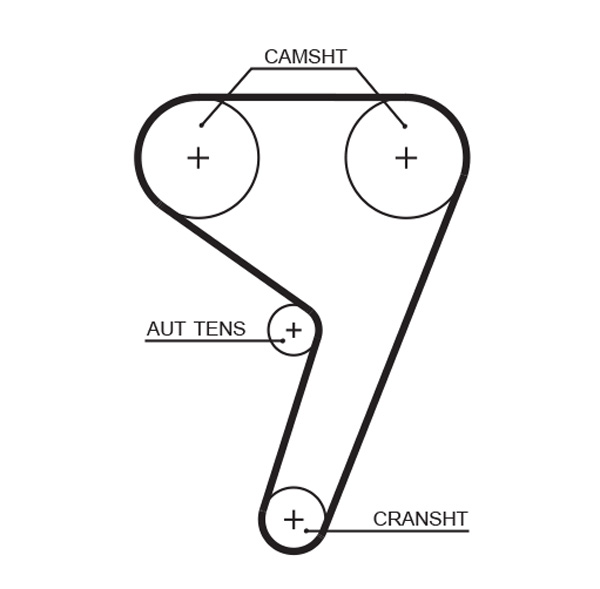 Timing Belt - 5433XS GATES