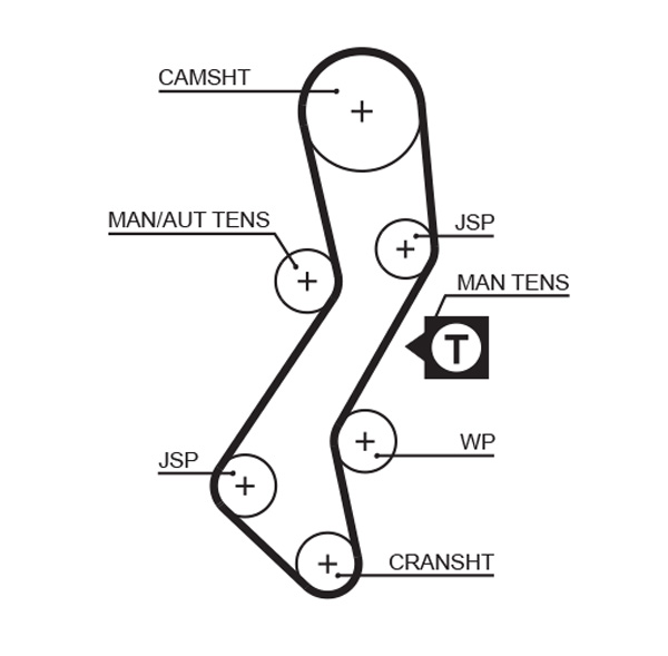 Cinghia dentata - 5451XS GATES