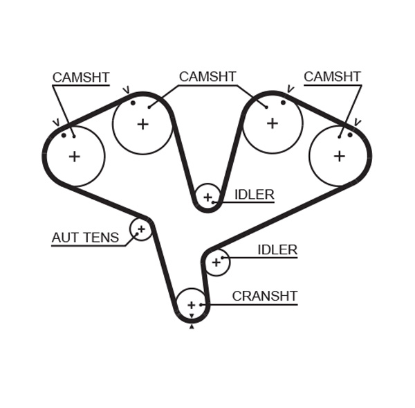 Timing Belt - 5453XS GATES