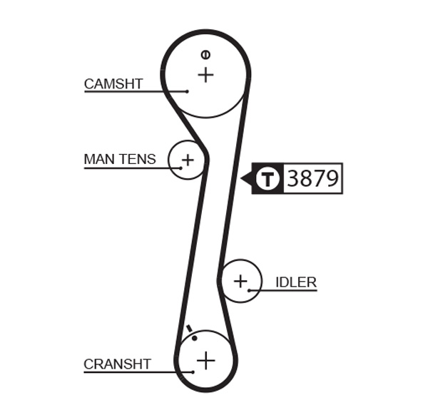 Cinghia dentata - 5457XS GATES