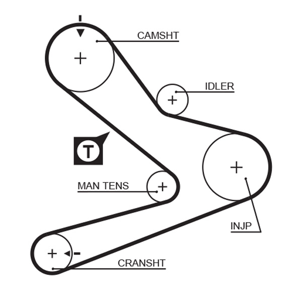 Timing Belt - 5495XS GATES