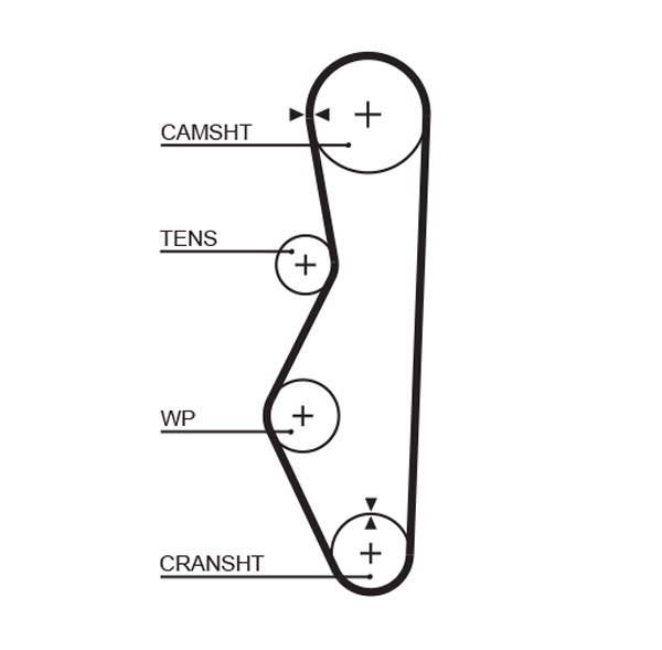Timing Belt - 5521XS GATES