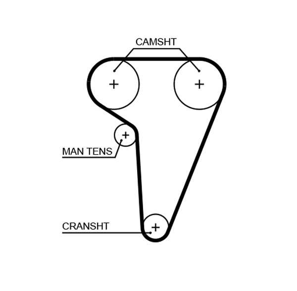 Timing Belt - 5549XS GATES