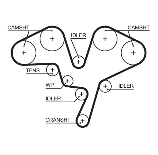 Timing Belt - 5602XS GATES