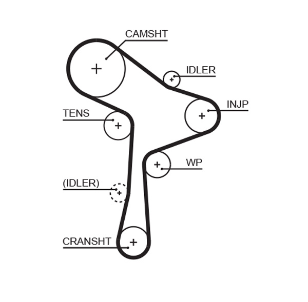 Timing Belt - 5678XS GATES