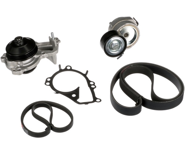 Pompa acqua + Kit cinghia Poly V - KP136PK1070 GATES
