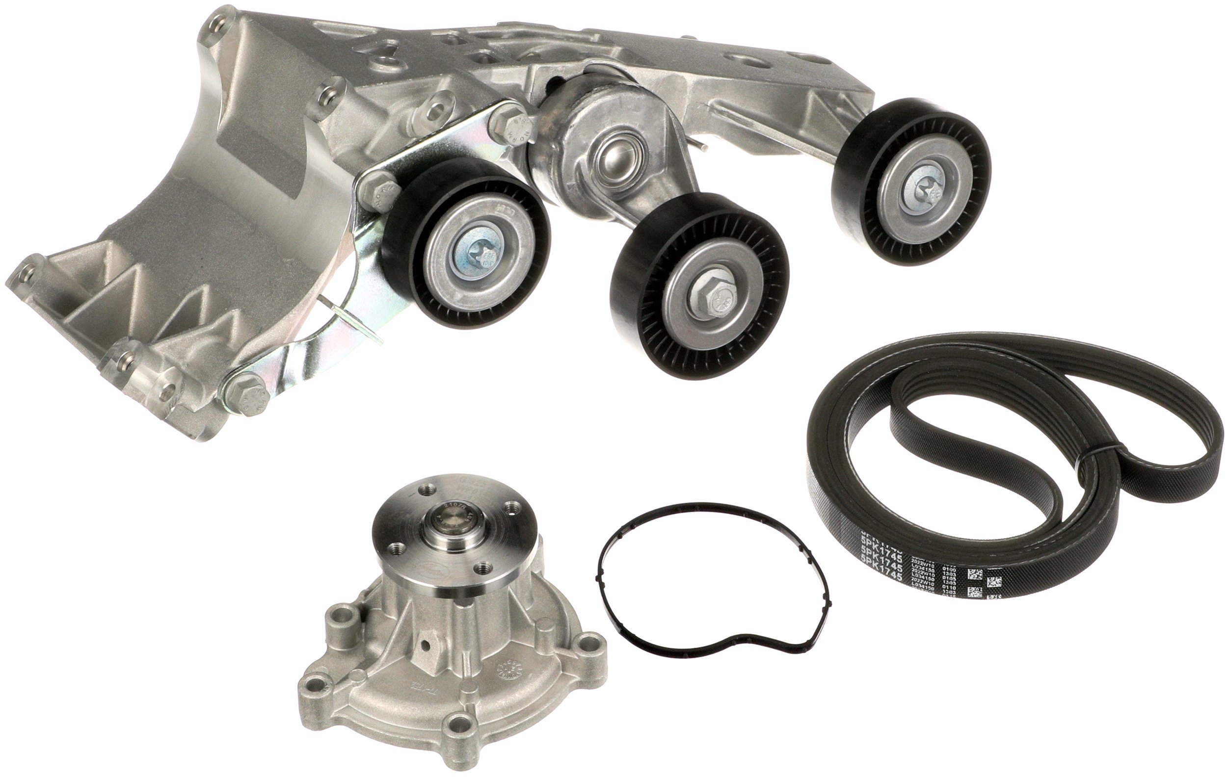 Water Pump + V-Ribbed Belt Set - KP15PK1745 GATES