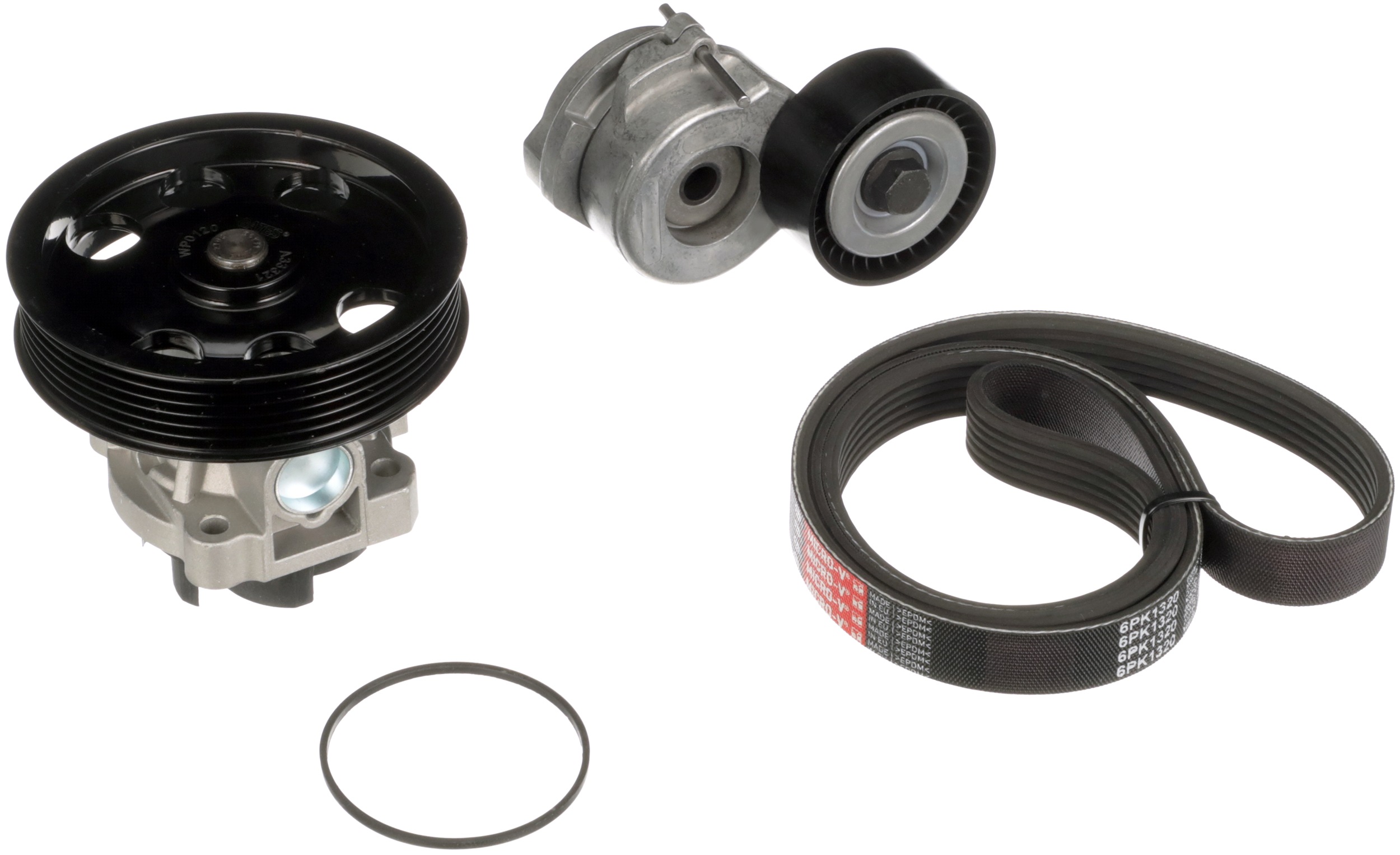 Water Pump + V-Ribbed Belt Set - KP16PK1320 GATES