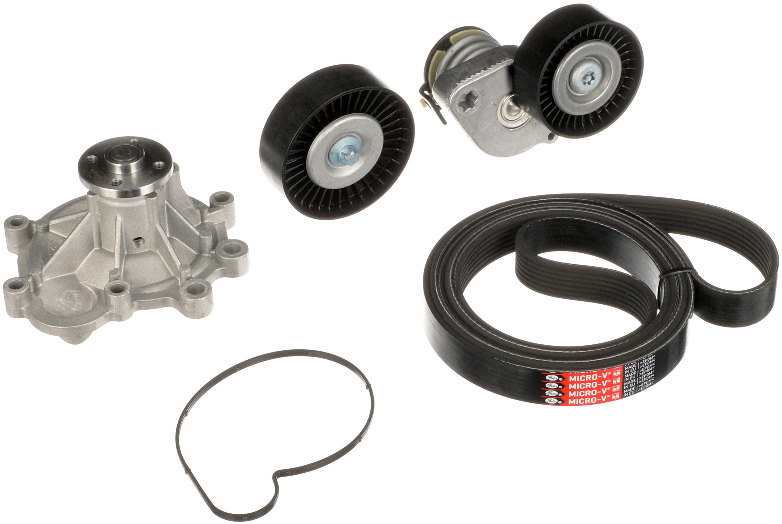 Water Pump + V-Ribbed Belt Set - KP17PK2418 GATES