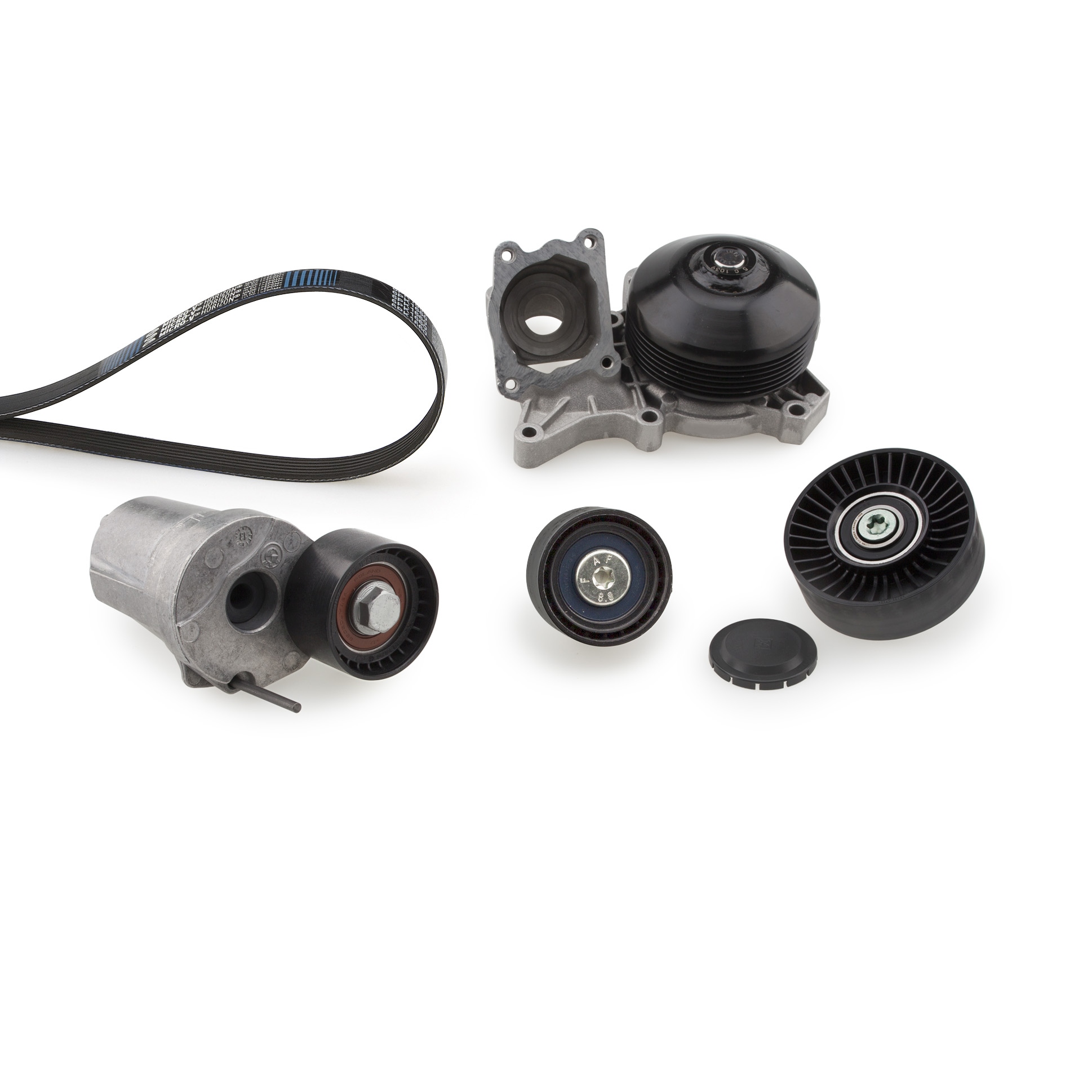 Water Pump + V-Ribbed Belt Set - KP36DPK1698 GATES