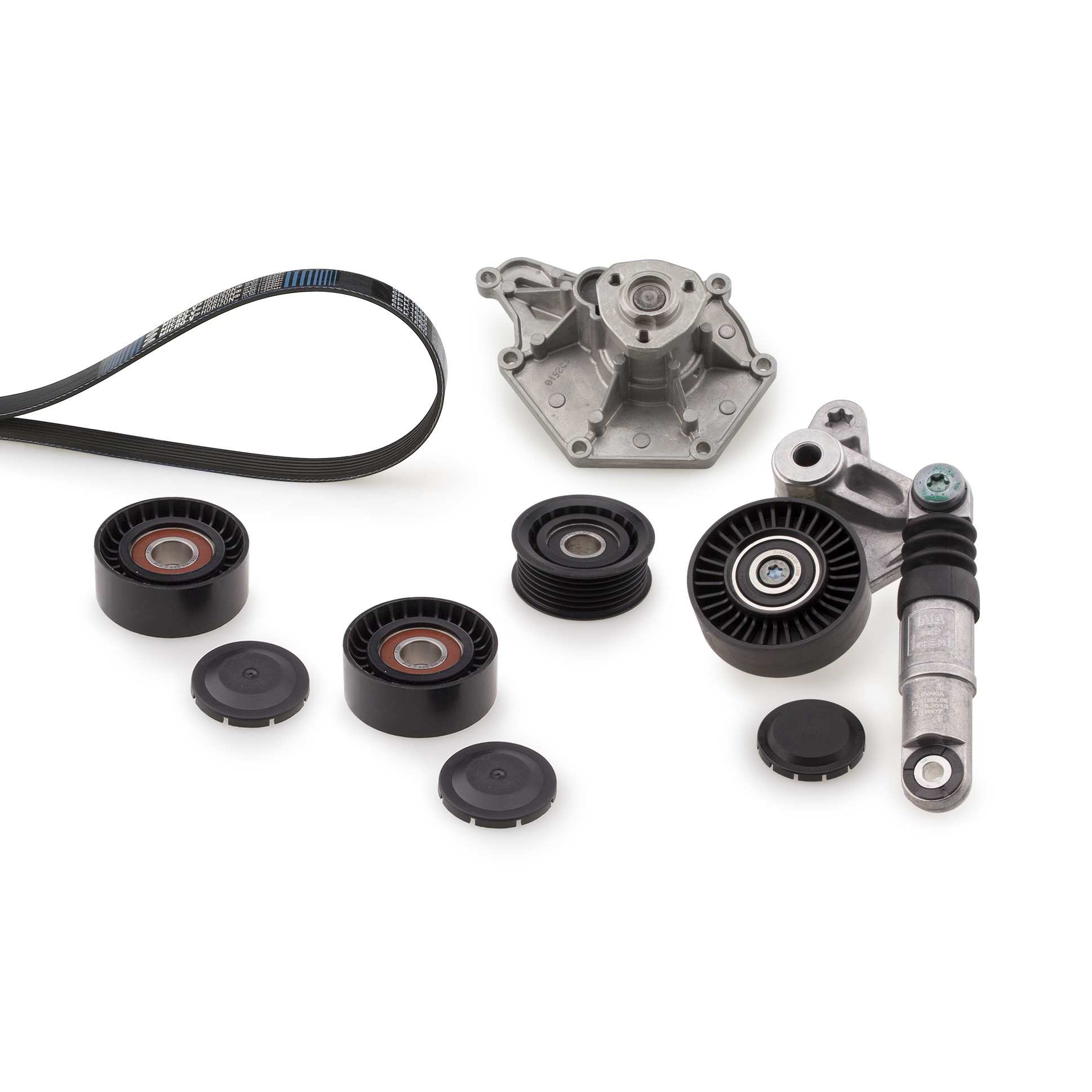 Water Pump + V-Ribbed Belt Set - KP66PK2500 GATES