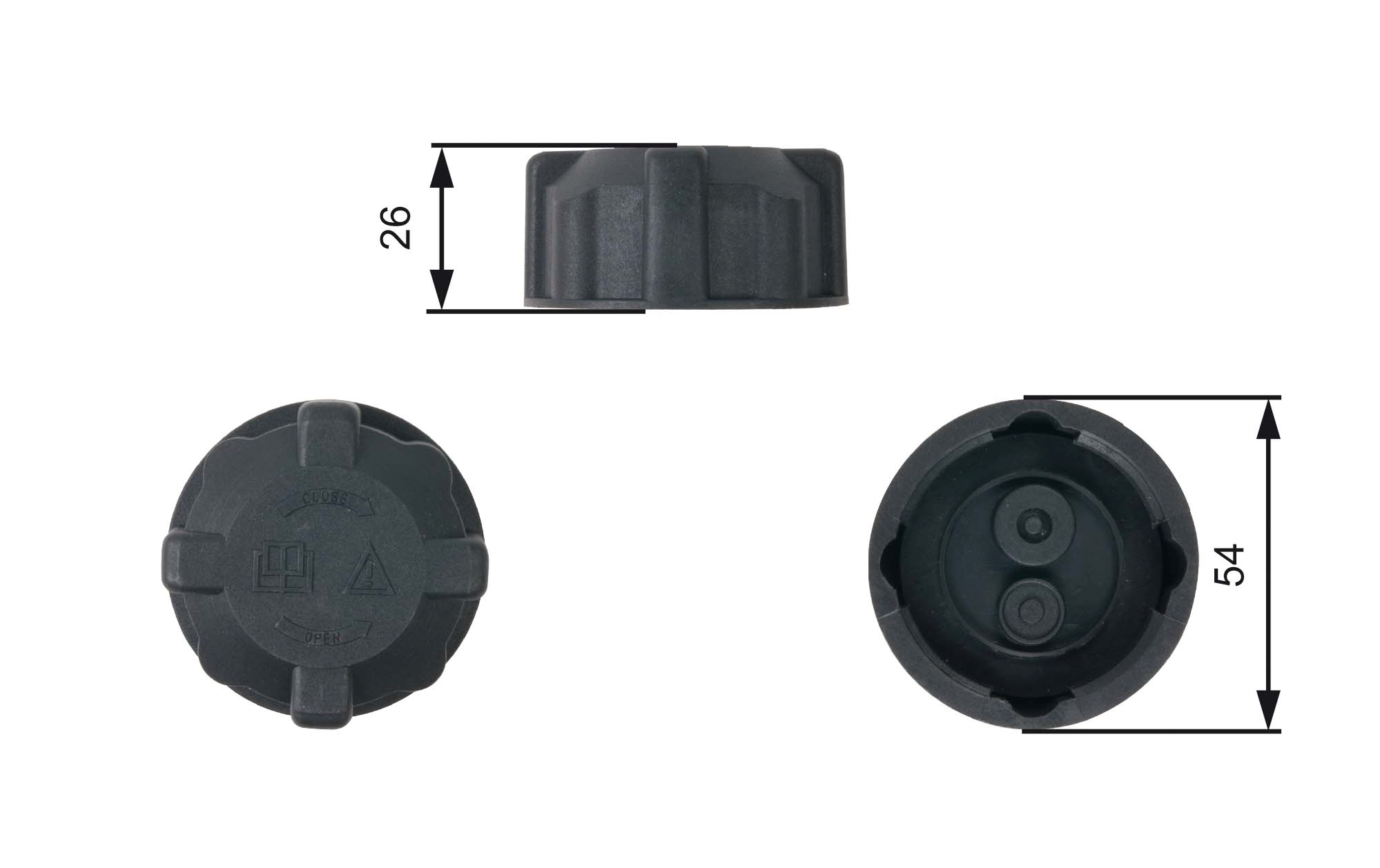 Sealing Cap, coolant tank - RC202 GATES