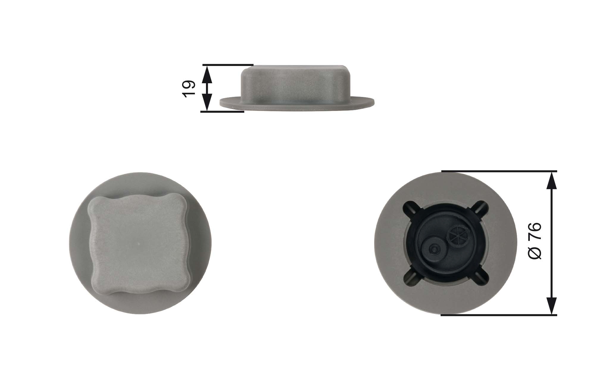 Sealing Cap, coolant tank - RC206 GATES
