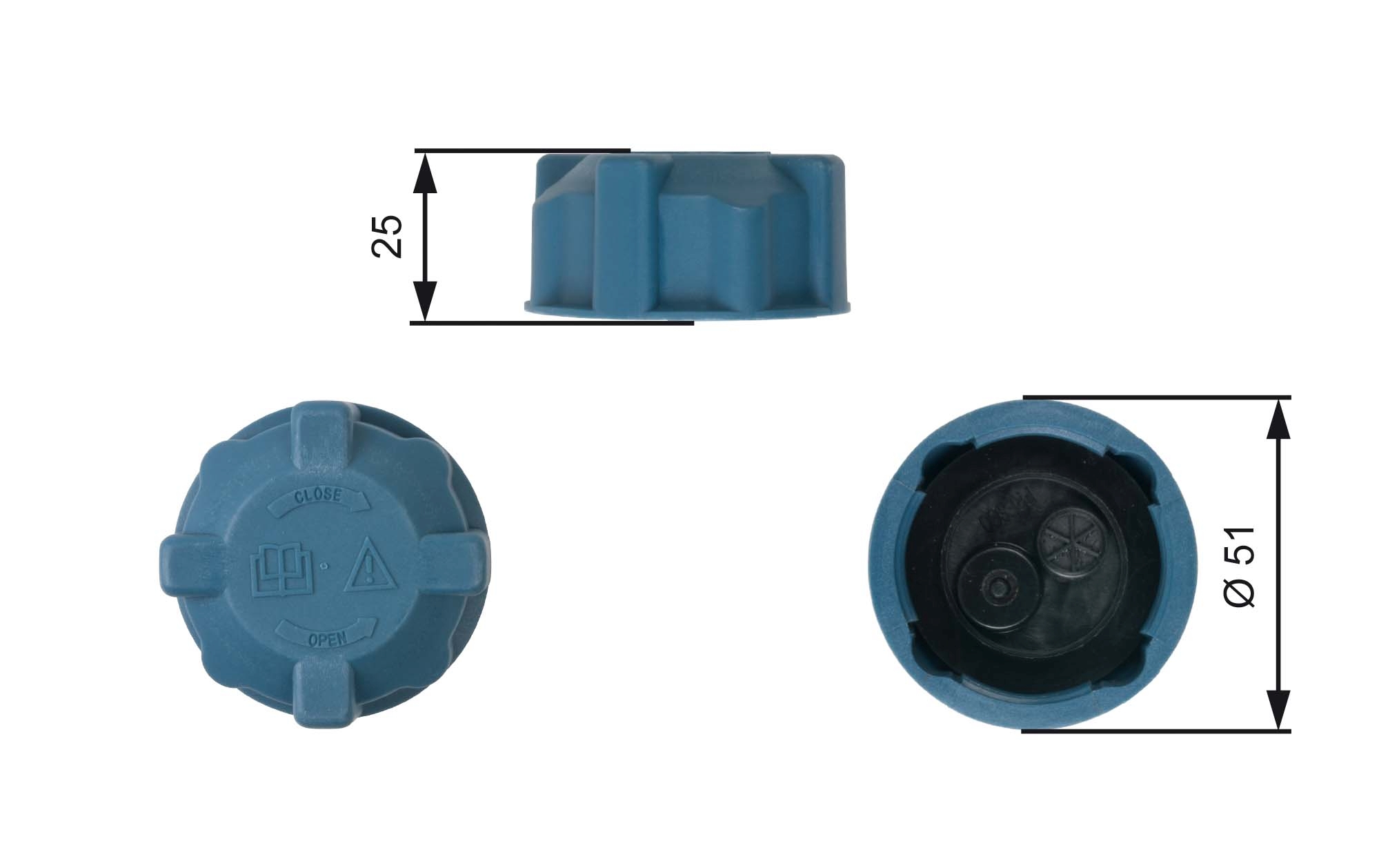 Sealing Cap, coolant tank - RC220 GATES